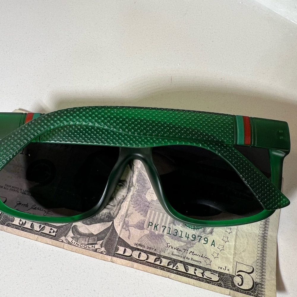 Luxurious Designer Sunglasses in Deep Green